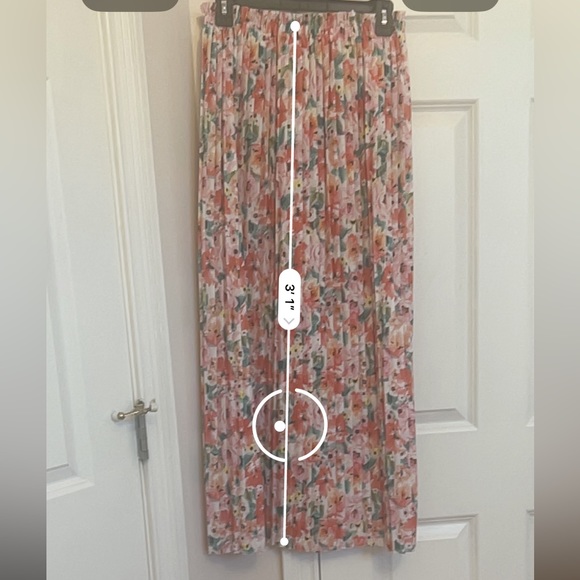 Floral maxi crinkle skirt - Picture 5 of 7